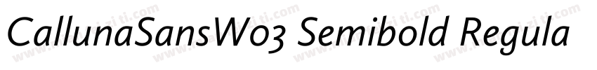 CallunaSansW03 Semibold Regular字体转换